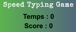 jeu typing game